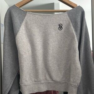 Victoria's Secret Off-Shoulder Gray Sweater